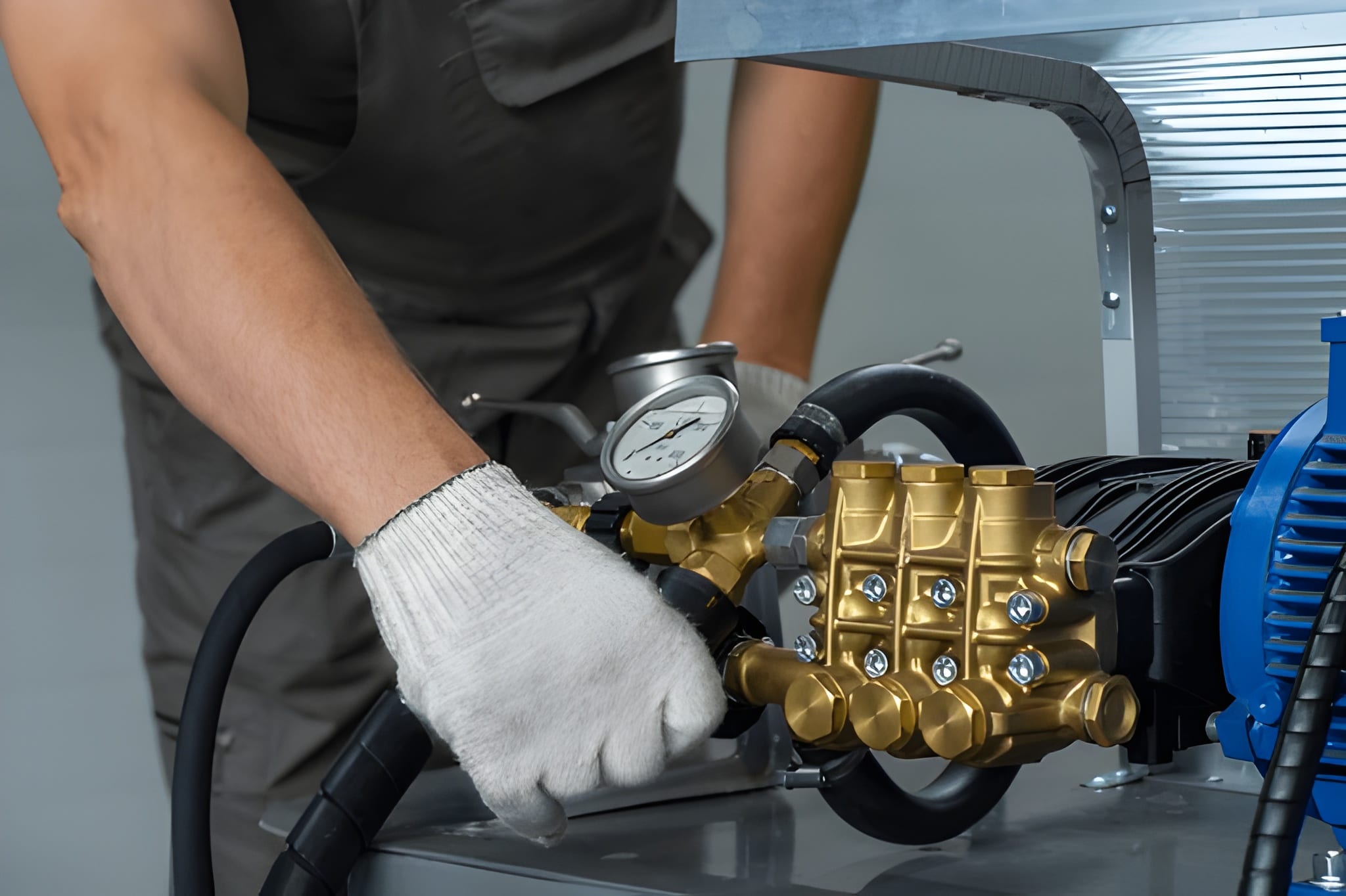 How often should you pressure test hydraulic hoses?